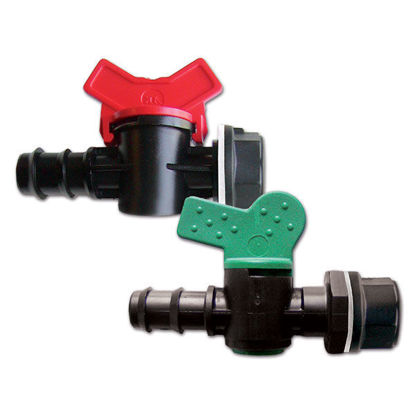 Picture of 2-way valves with hose port and ring nut