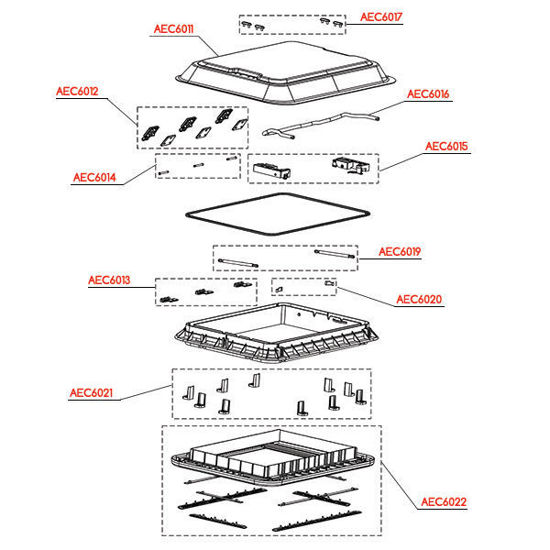 GES International S.r.l.. Esploso ExtraVent 50 x 70