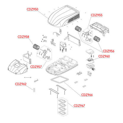Immagine di Esploso ricambi ExtraCLIMA esterno